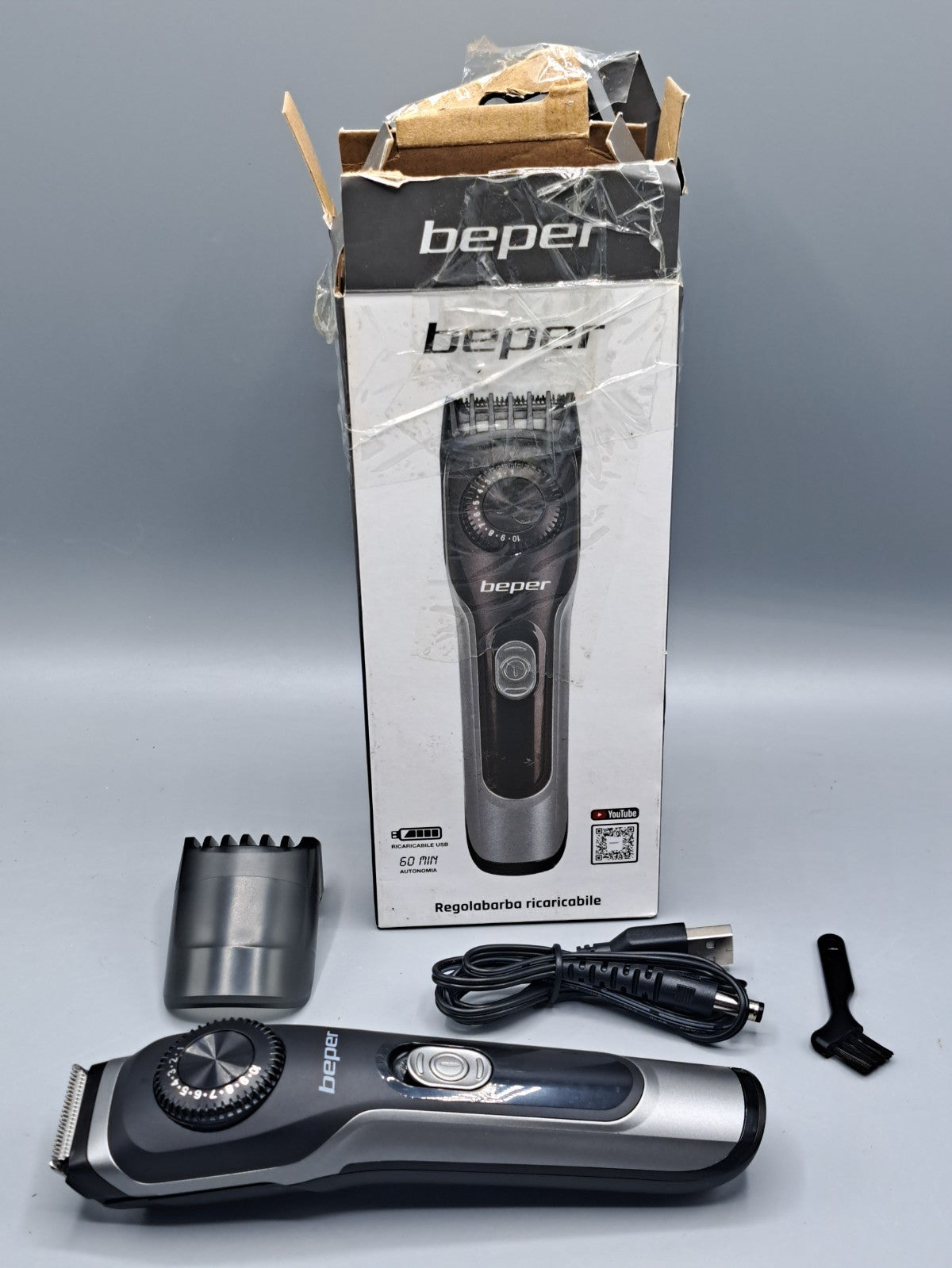 Beper Wiederaufladbarer Barttrimmer